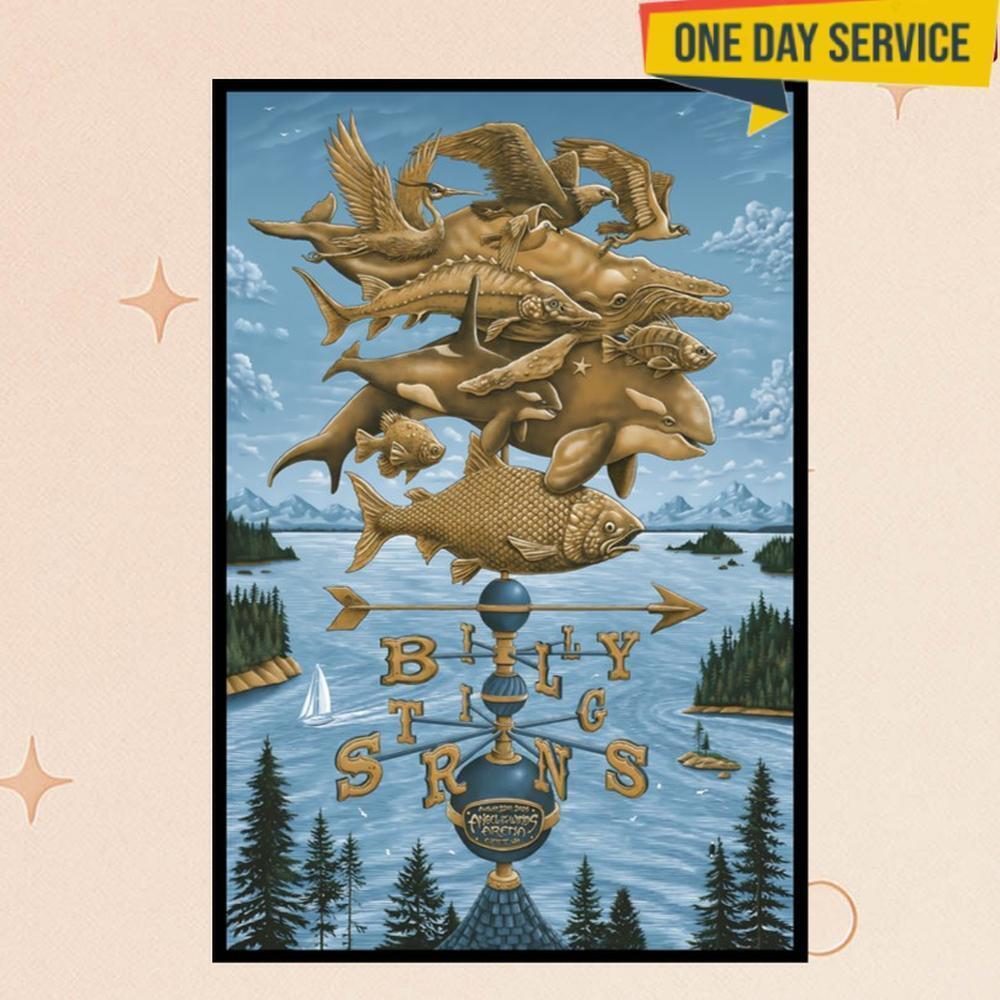 Billy Strings Everett Wa Aug 22 2025 Tour Poster